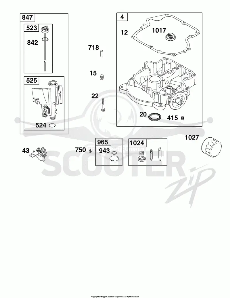 Crankcase Cover/Sump and Lubrication Group