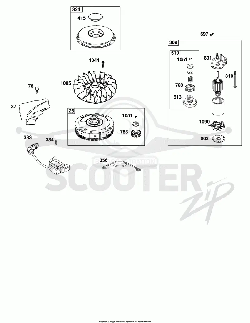 Flywheel, Ignition, and Starter Group