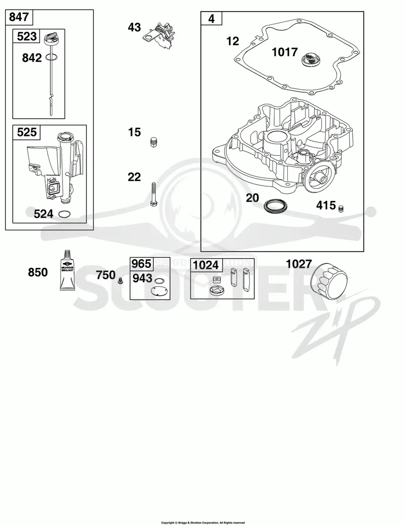 Crankcase Cover/Sump and Lubrication Group