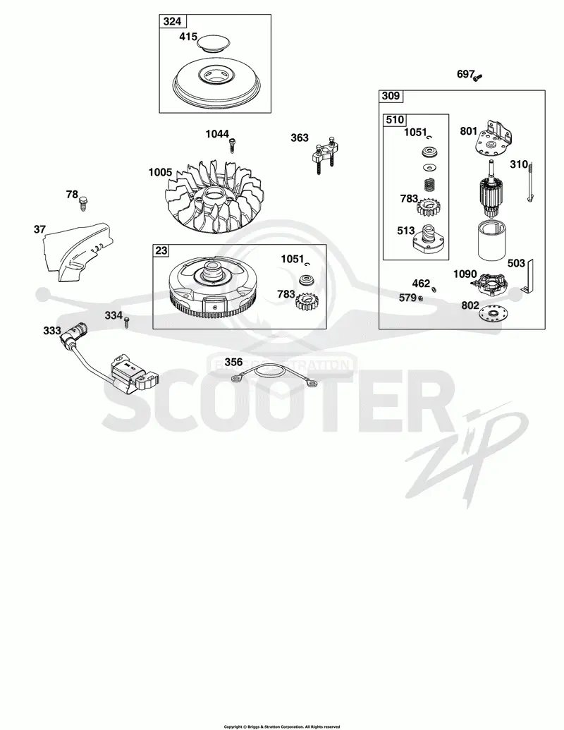 Flywheel, Ignition, and Starter Group