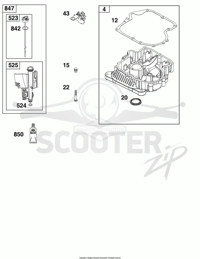Crankcase Cover/Sump and Lubrication Group