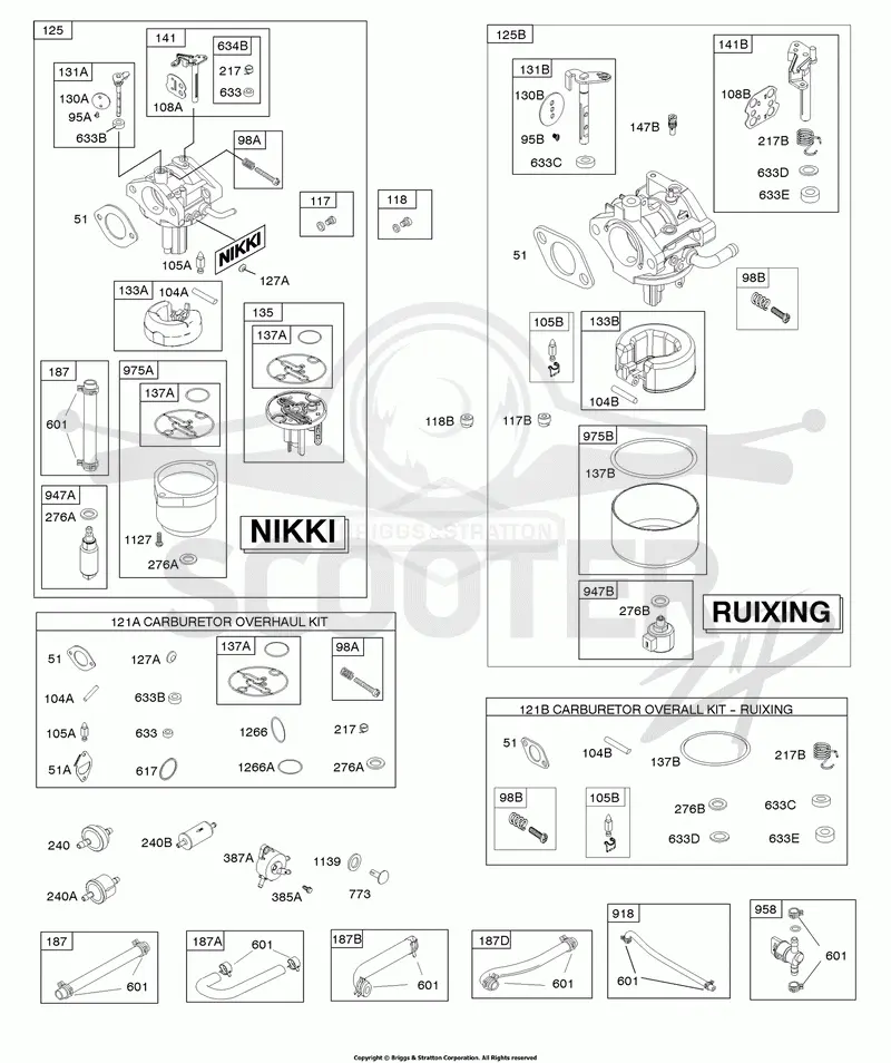 CARBURETOR, FUEL SUPPLY, KIT - CARBURETOR OVERHAUL