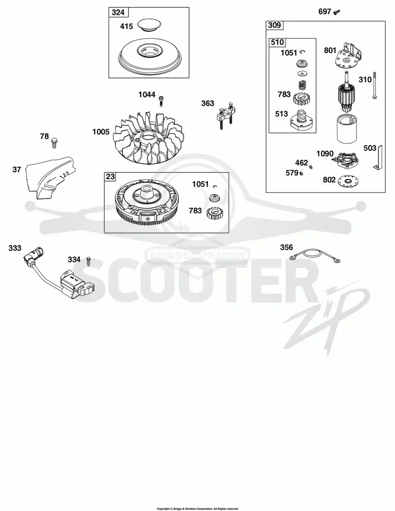 Flywheel, Ignition, and Starter Group