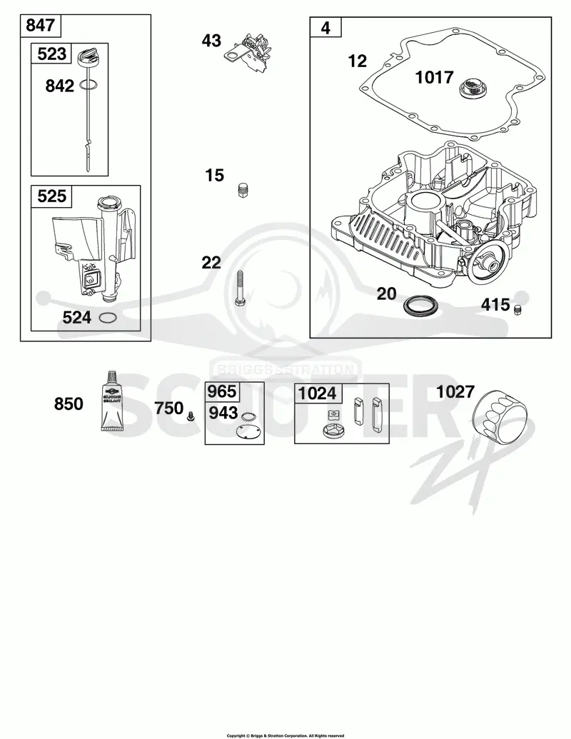 Crankcase Cover/Sump and Lubrication Group