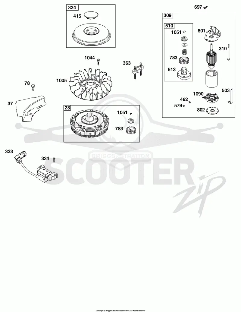 Flywheel, Ignition, and Starter Group