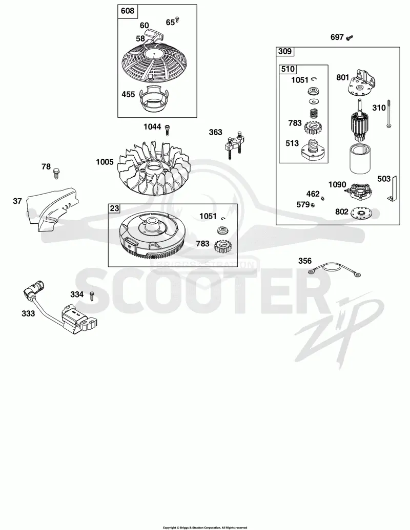 Flywheel, Ignition, and Starter Group
