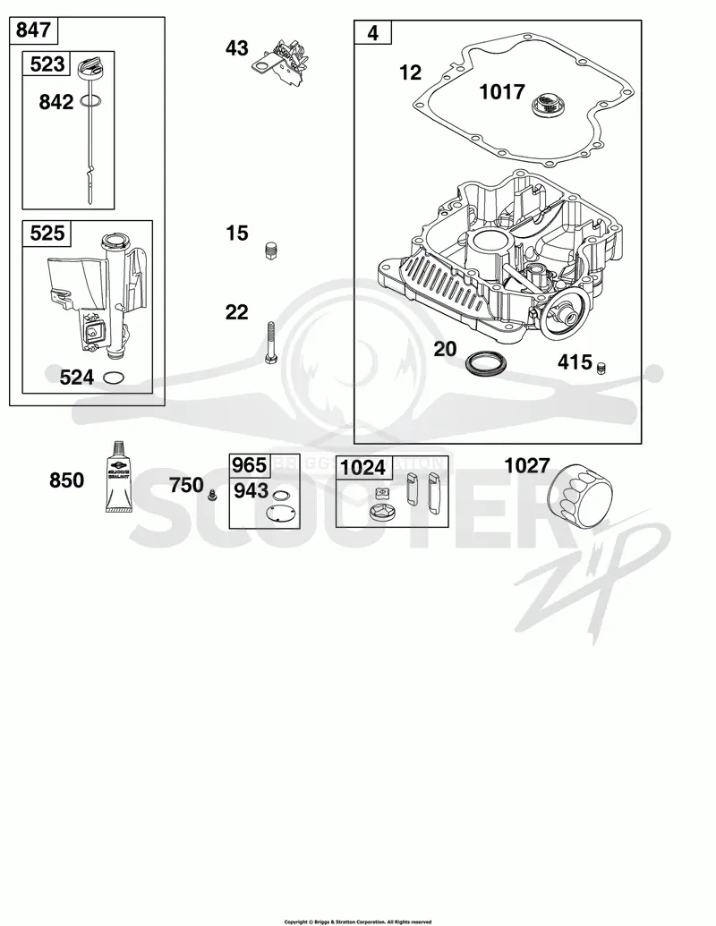 Crankcase Cover/Sump and Lubrication Group