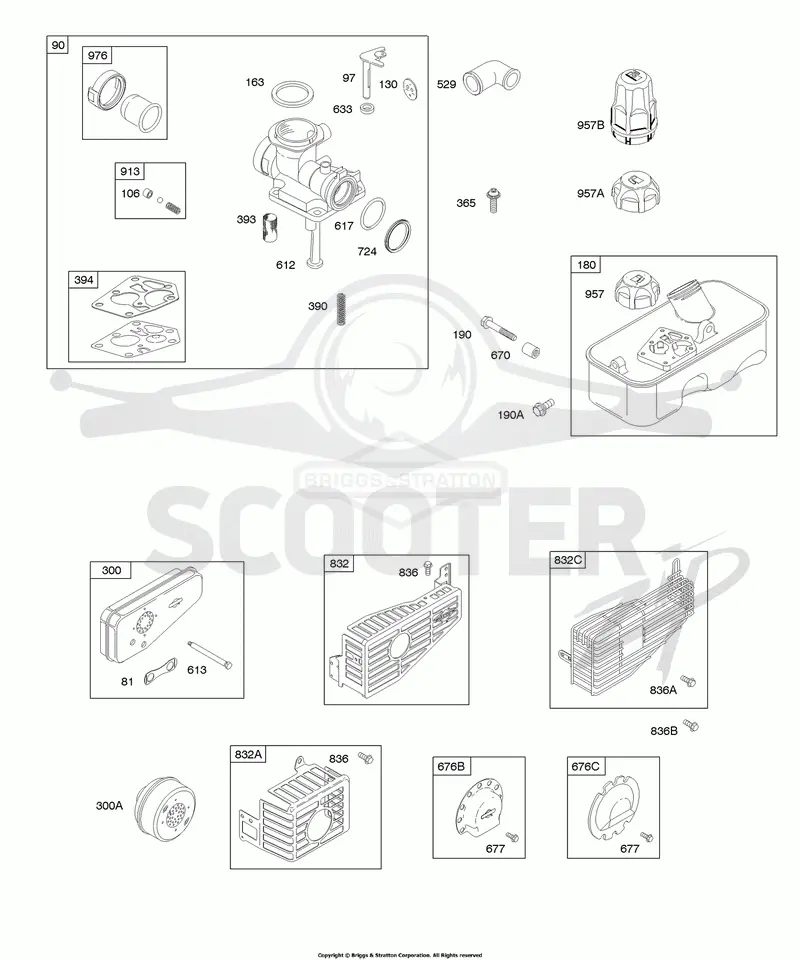Carburetor, Exhaust System, Fuel Supply