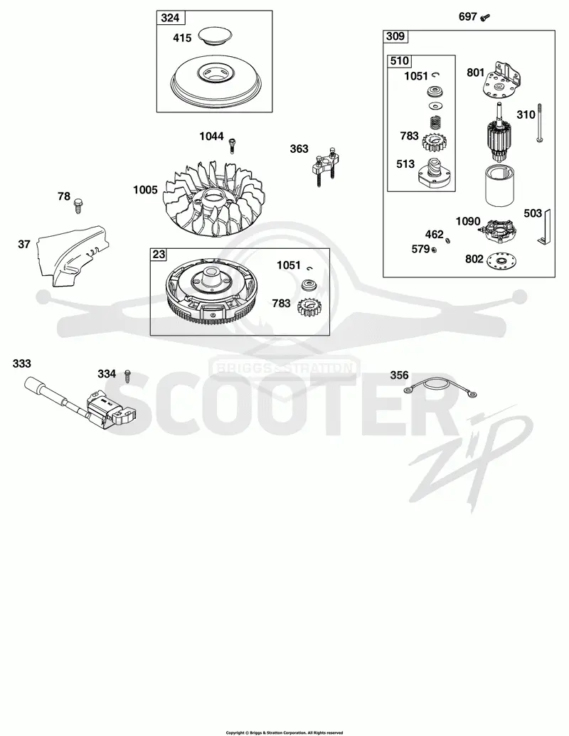 Flywheel, Ignition, and Starter Group