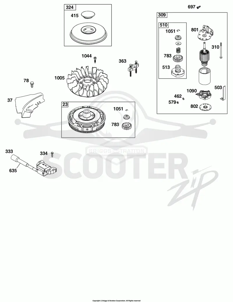 Flywheel, Ignition, and Starter Group