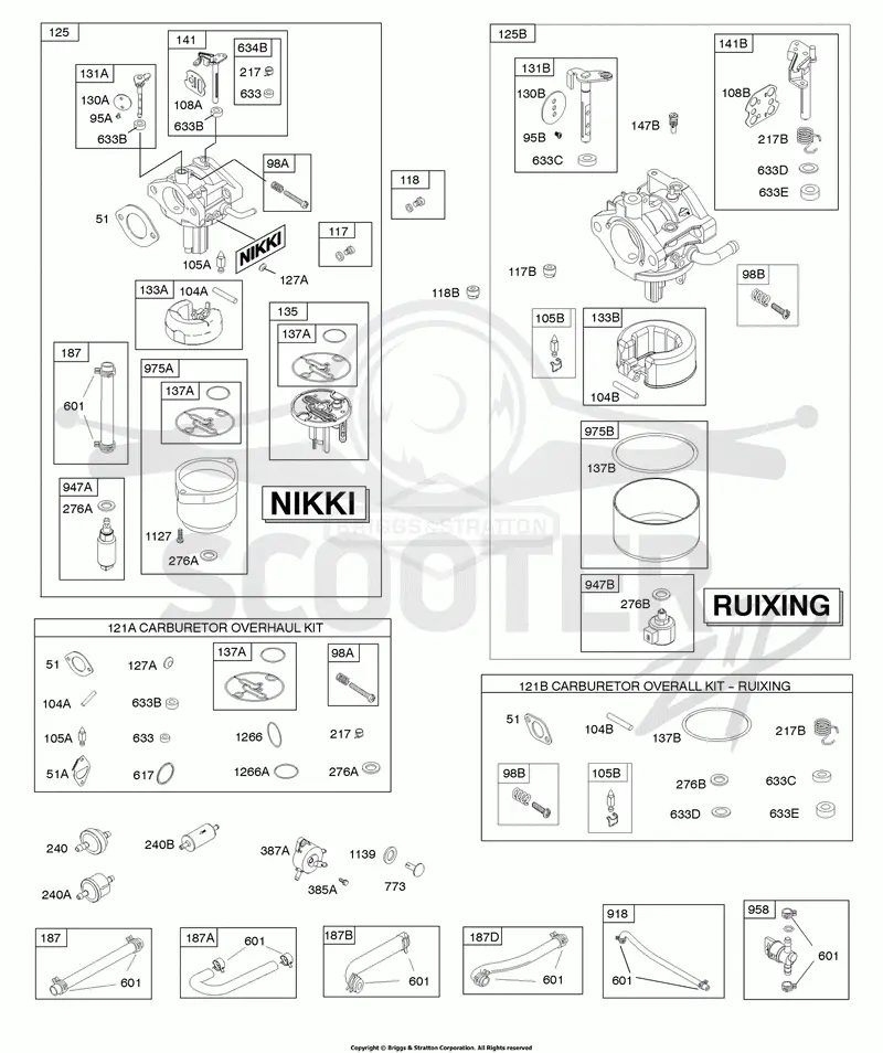 CARBURETOR, FUEL SUPPLY, KIT - CARBURETOR OVERHAUL