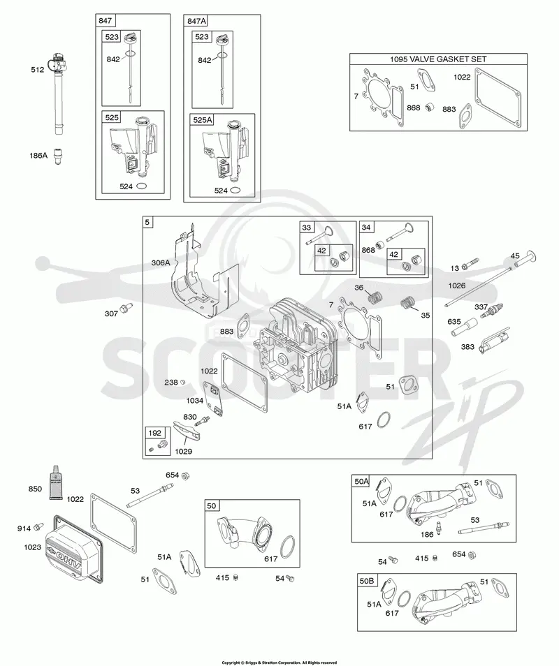 CYLINDER HEAD, GASKET SET - VALVE, INTAKE MANIFOLD, OIL FILL, VALVES
