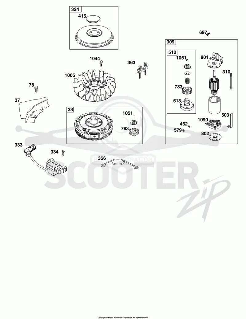 Flywheel, Ignition, and Starter Group