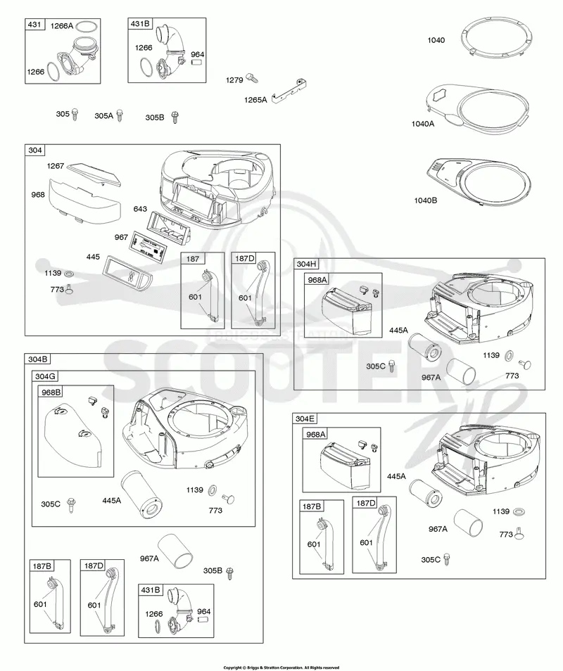 AIR CLEANER, BLOWER HOUSING