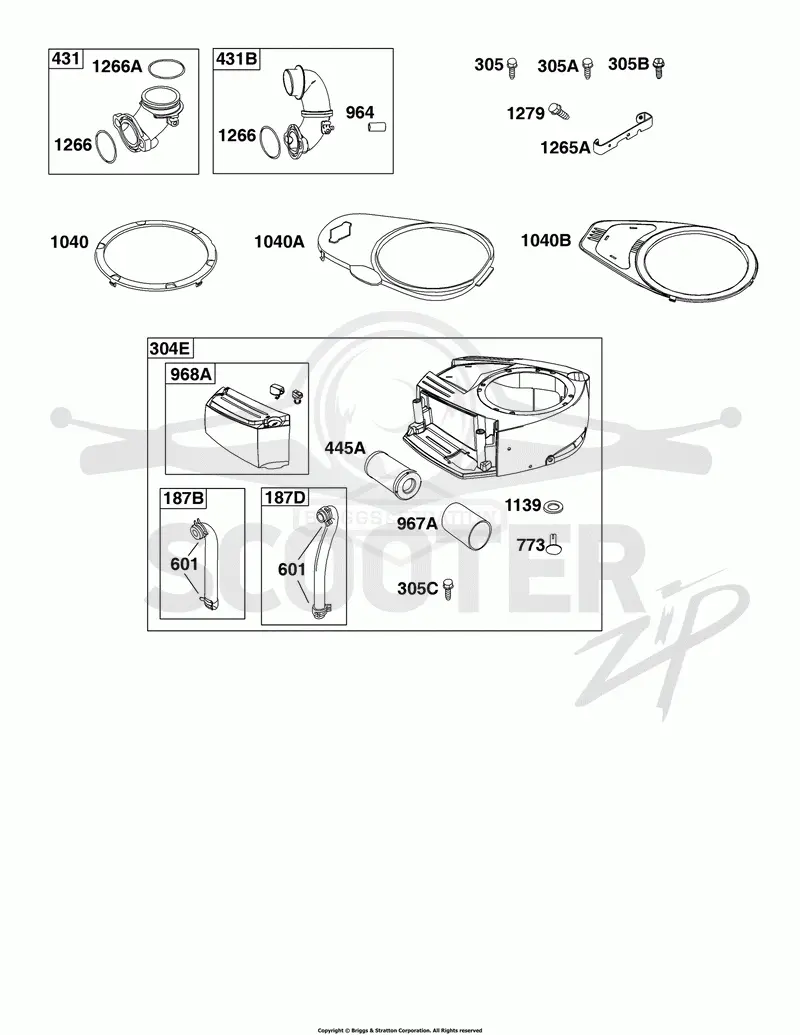 AIR CLEANER, BLOWER HOUSING