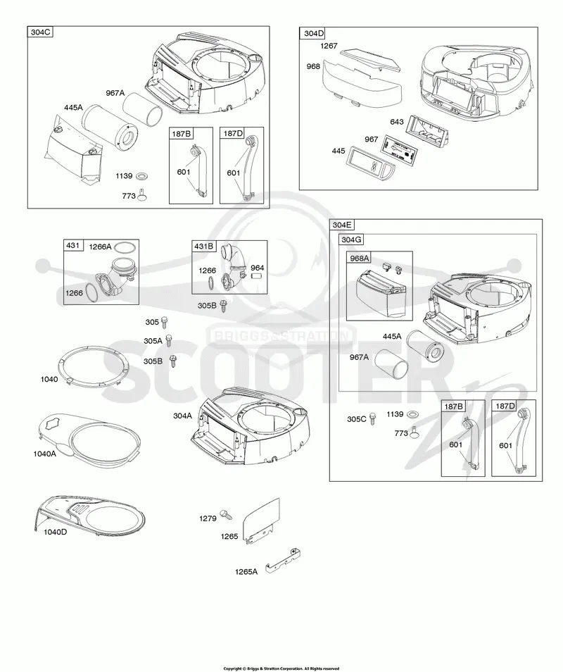 AIR CLEANER, BLOWER HOUSING