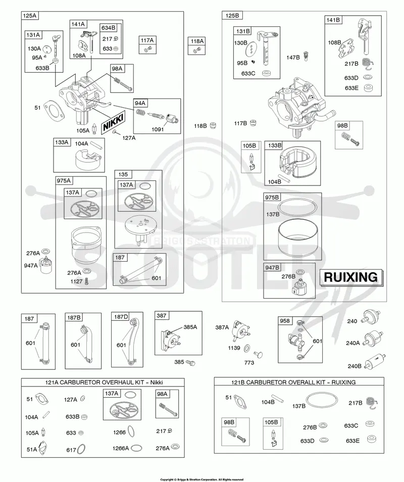 CARBURETOR, FUEL SUPPLY, KIT - CARBURETOR OVERHAUL