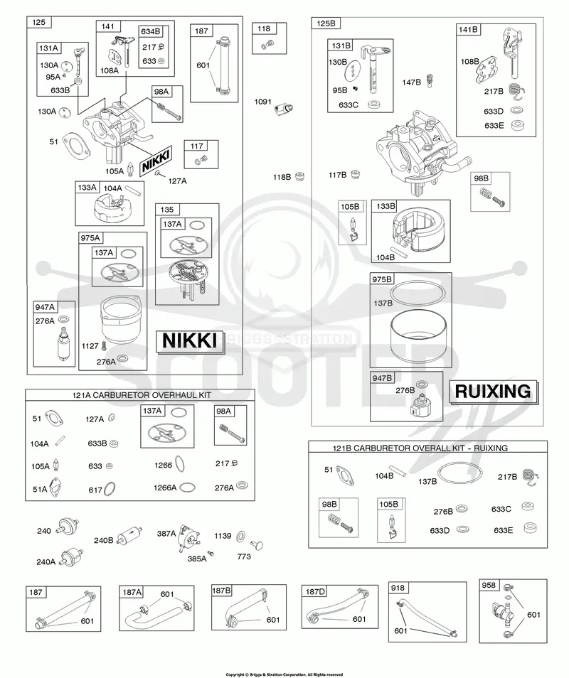CARBURETOR, FUEL SUPPLY, KIT - CARBURETOR OVERHAUL