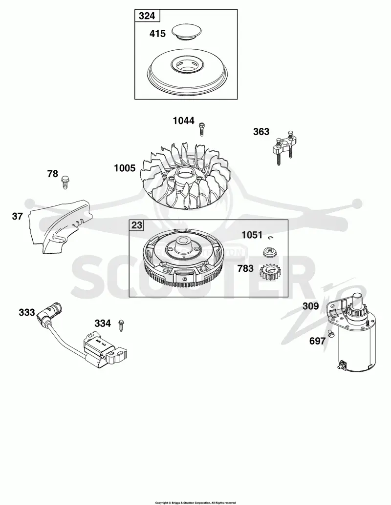 Flywheel, Ignition, and Starter Group