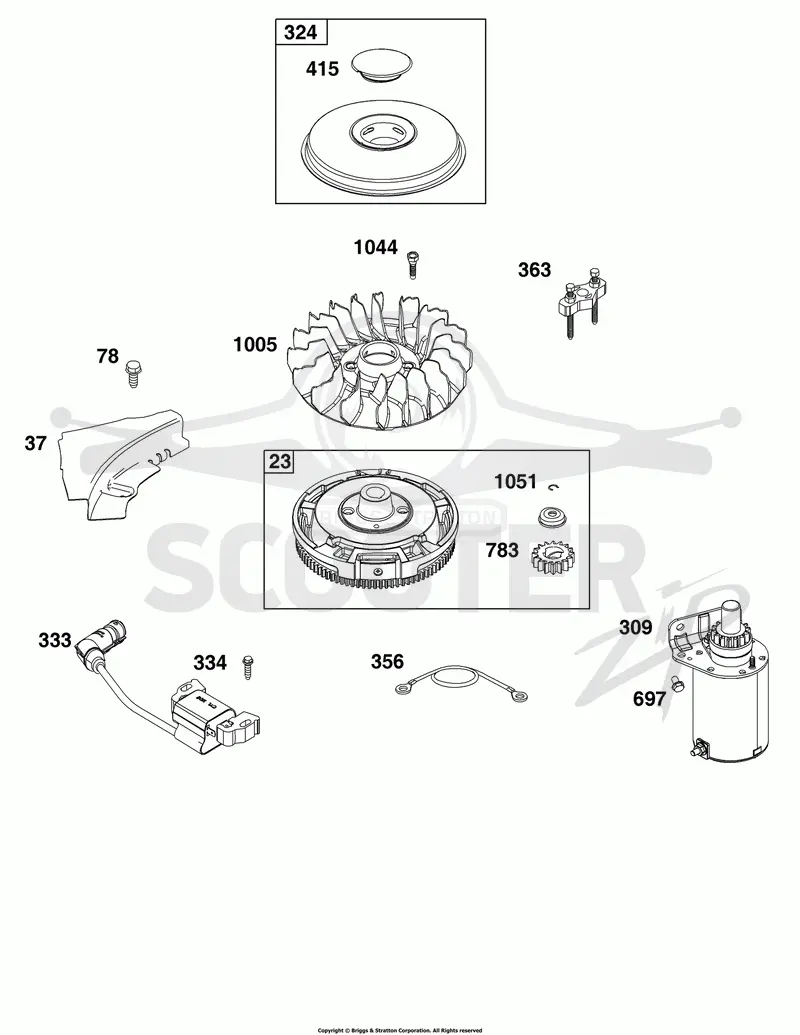 Flywheel, Ignition, and Starter Group