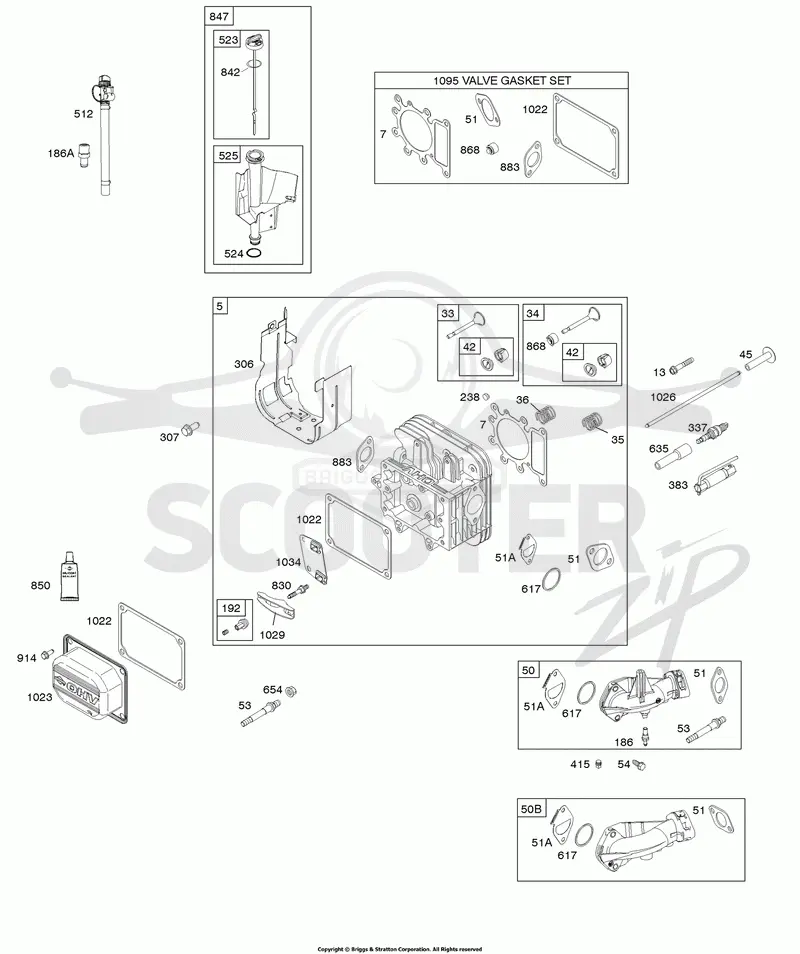 Cylinder Head, Gasket Set - Valve, Intake Manifold, Lubrication, Valves
