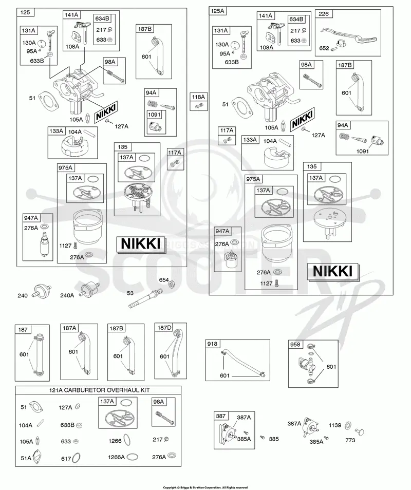 Carburetor - Nikki, Fuel Supply, Kit-Carburetor Overhaul - Nikki