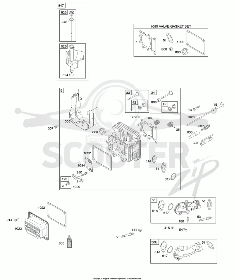 Cylinder Head, Gasket Set-Valve, Intake Manifold, Valves