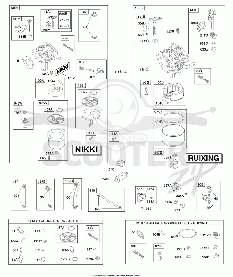 Carburetor - Walbro & Nikki, Fuel Supply, Kit-Carburetor Overhaul