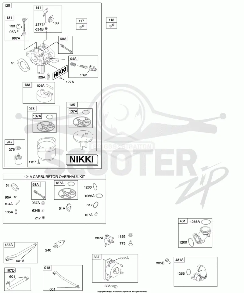 Carburetor, Fuel Supply, Kit-Carburetor Overhaul