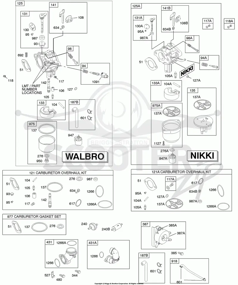 Carburetor, Fuel Supply, Kit - Carburetor Overhaul