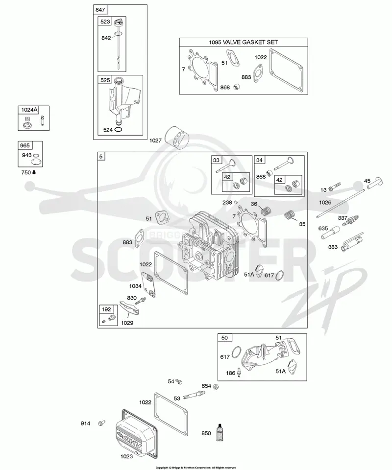 Cylinder Head, Gasket Set - Engine, Gasket Set - Valve, Intake Manifold, Lubrication, Valves