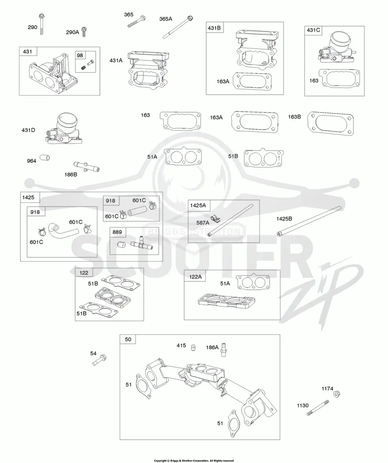 Intake Elbows, Intake Manifold, Purge Lines