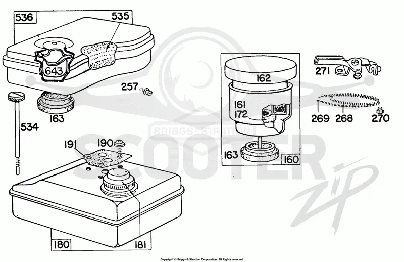 Air Cleaner, Fuel Tank