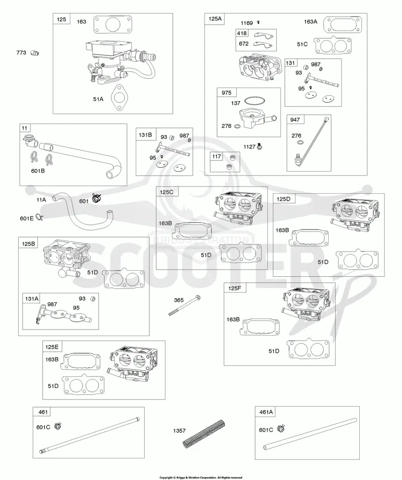 Carburetor Mixers, Fuel Lines