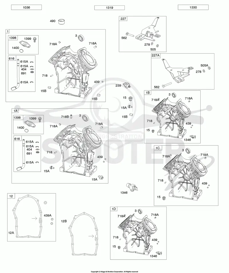 Cylinders, Governor Control Levers