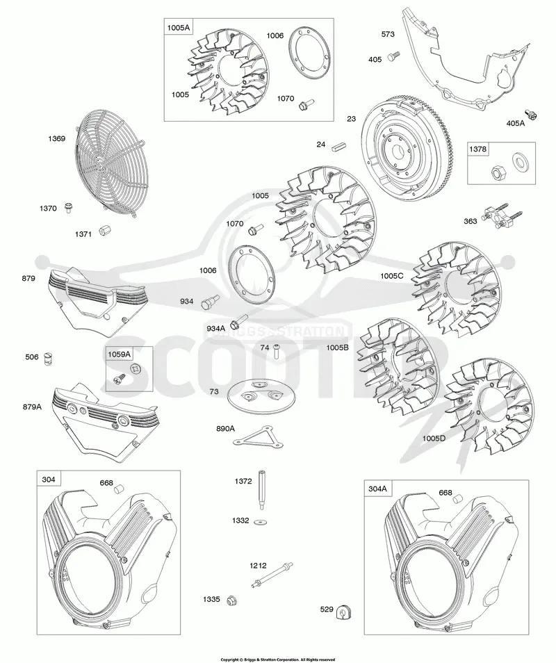 Blower Housings, Carburetor Covers, Flywheel Fans
