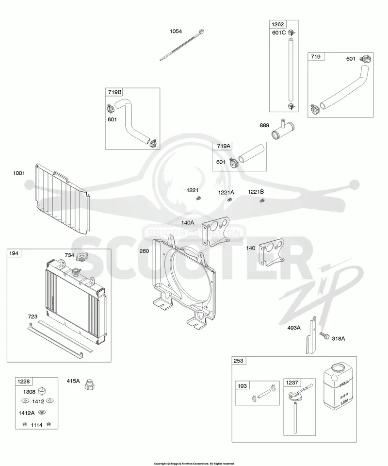 Radiator, Shroud, Radiator Hoses