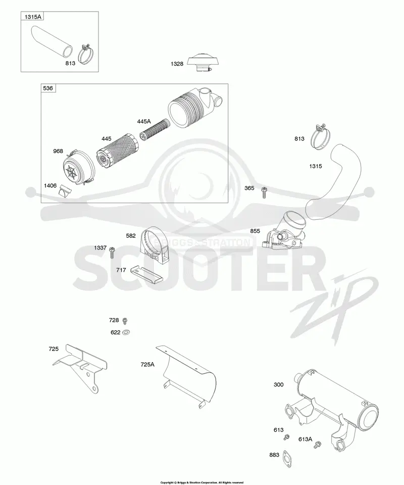 Air Cleaner, Exhaust Muffler