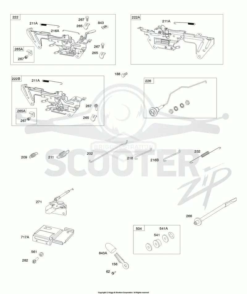 Control Brackets, Springs, Links