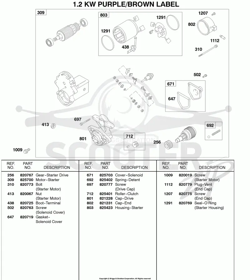 1.2KW Starter Motor