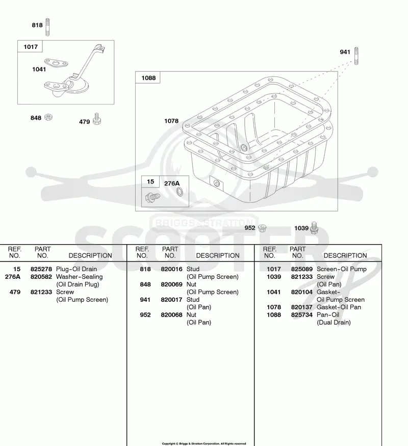 Oil Pan, Oil Pump Screen
