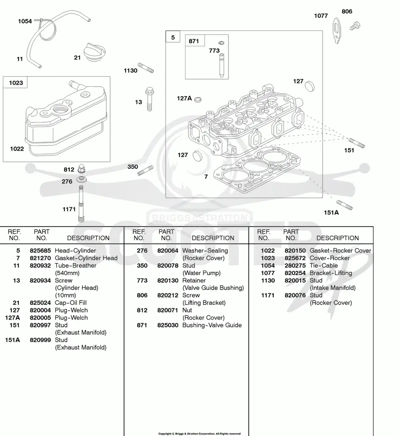 Cylinder Head, Rocker Cover