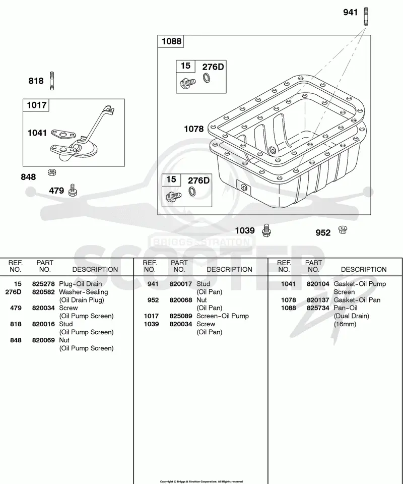 Oil Pan, Oil Strainer