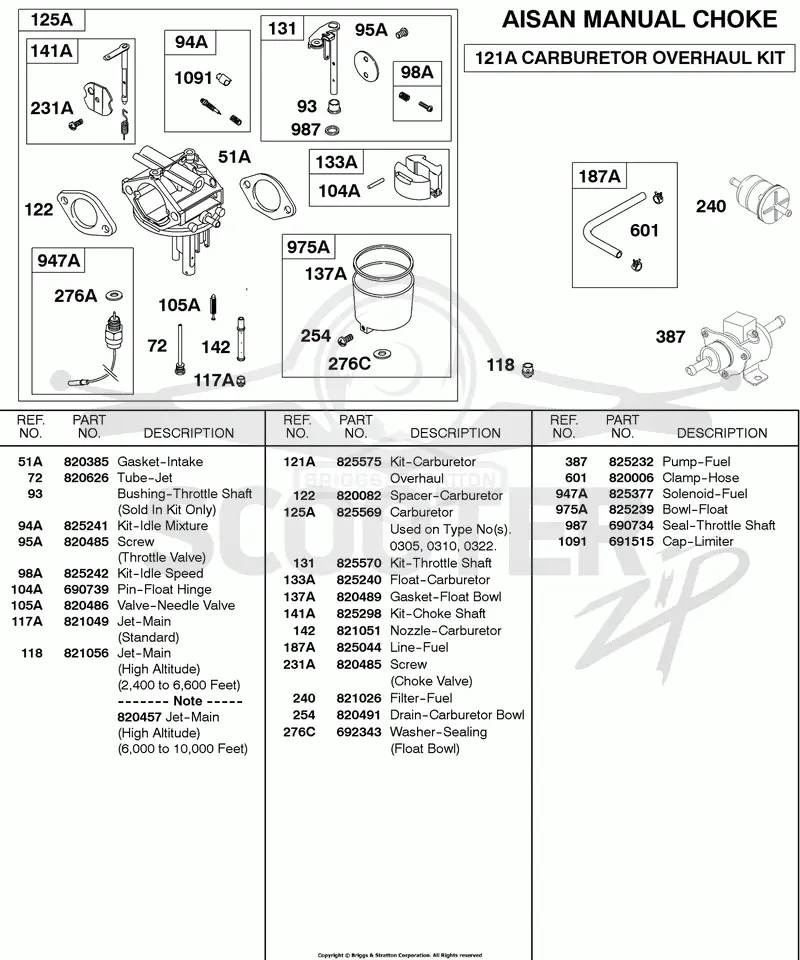 AISAN Manual Choke Carburetor