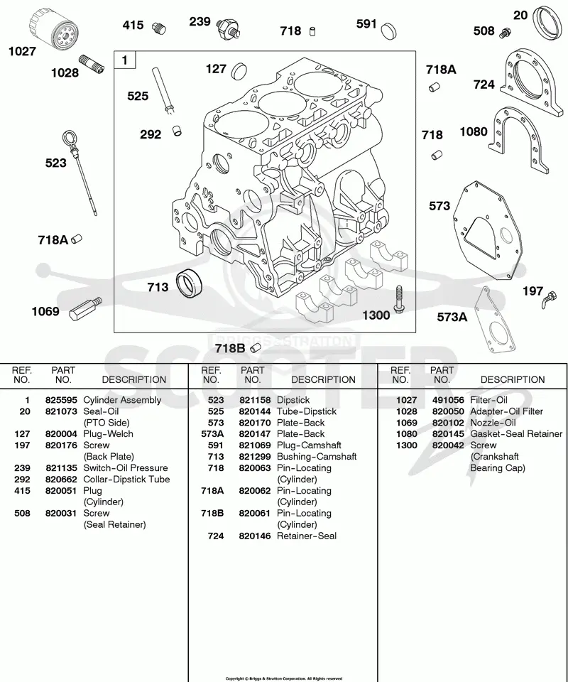 Cylinder, Oil, Back Plates