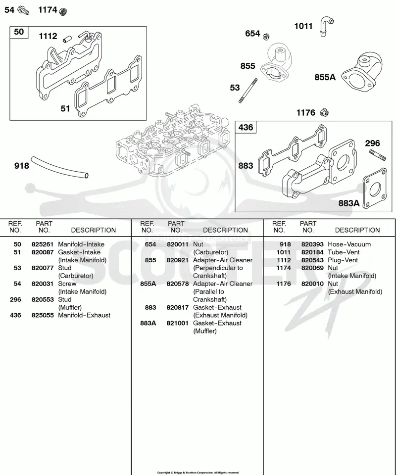 Exhaust Manifold, Intake Manifold