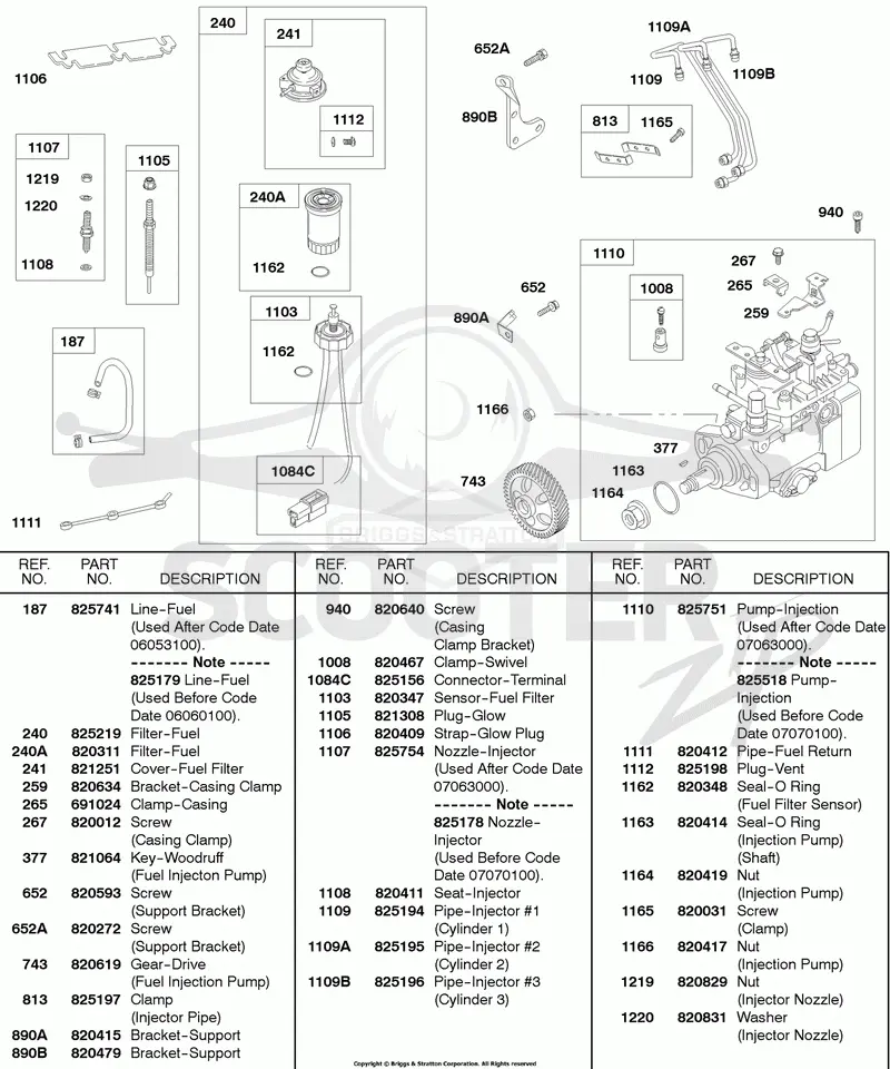 Fuel Filter, Fuel Injection Pump