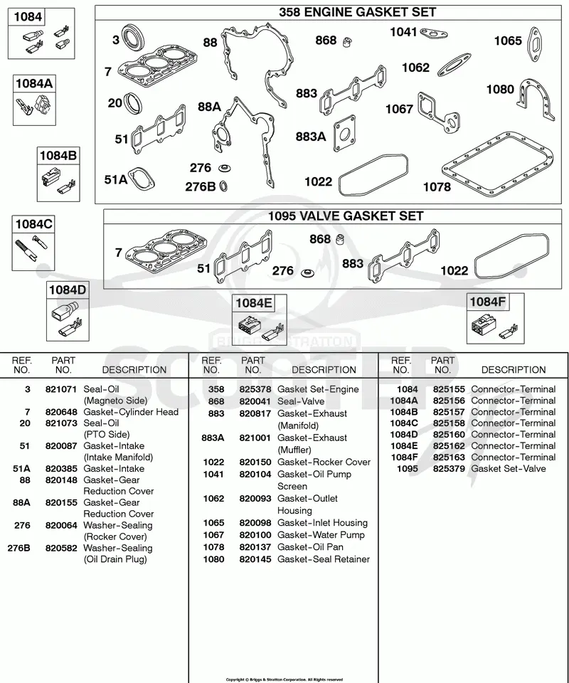 Engine Gasket Set, Valve Gasket Set
