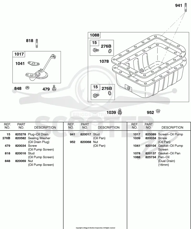 Oil Pan, Oil Pump Screen