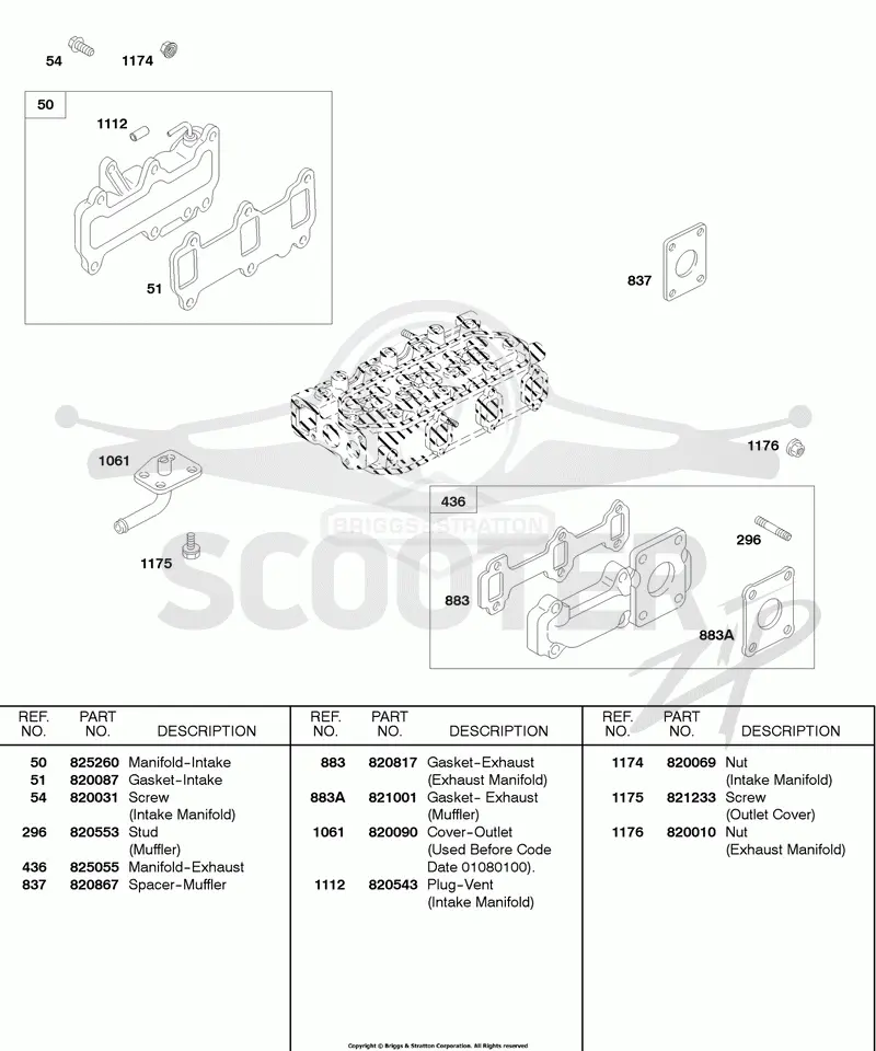 Intake Manifold, Exhaust Manifold